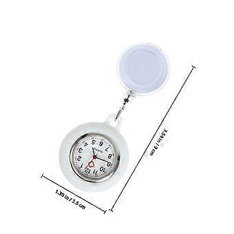 Mens Pocket Watches for Doctors Minimalist Fashion White 9.00X3.50X1.00CM Design 1Pack