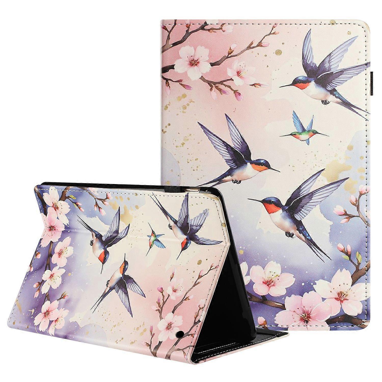 For Amazon Kindle Fire Max 11 2023 Tablet Case Litchi Texture Pattern Printing Leather Cover Auto Sl