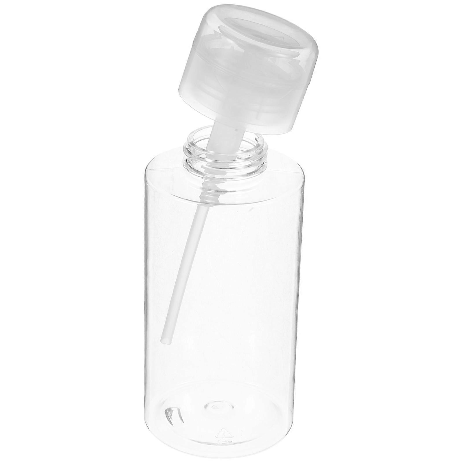Makeup Remover Bottle Transparent Press Pump Bottle for Daily Use 1Pcs