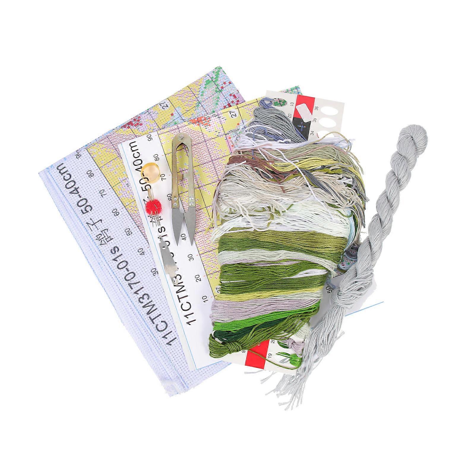 Cross Stitching Kit Pigeon Pattern for Embroidery 4Sets Decorative Craft