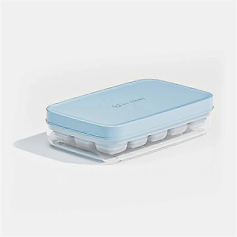 Silicone Ice Cube Tray with Lid, Stackable Easy Release Large Ice Mold for Freezer and Whiskey