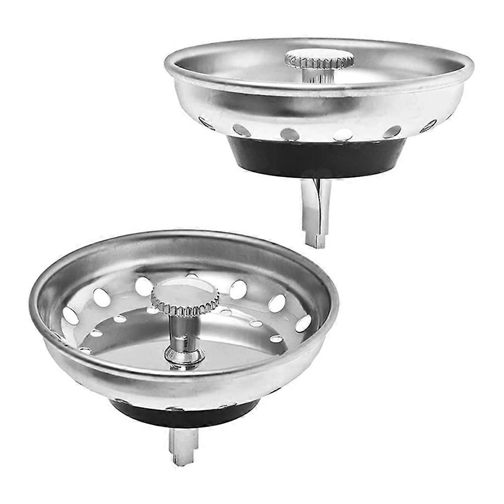 Stainless Steel Kitchen Sink Strainer Stopper 3.15 Inch Rust AntiClog Drain Filter Plug