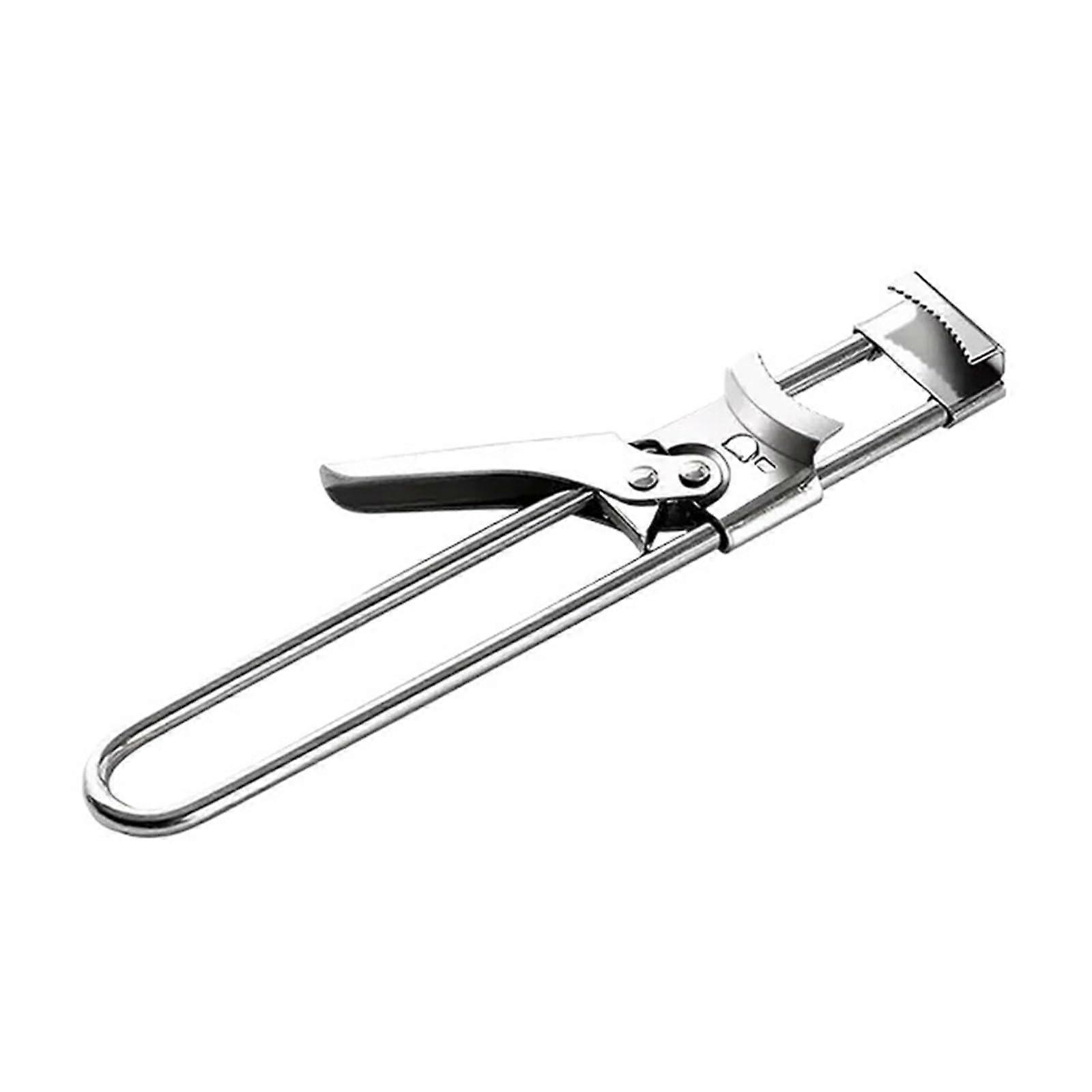 Adjustable Stainless Steel Bottle Opener with NonSlip Grip for MultiSize Kitchen Use