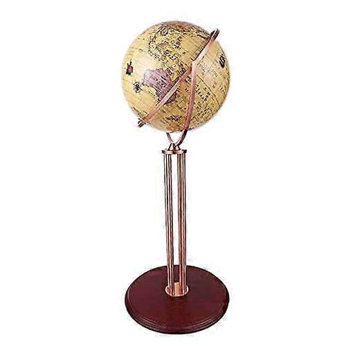 42cm Educational World Globe with Rewritable Learning Surface, Vintage Style Decorative Desk Globe