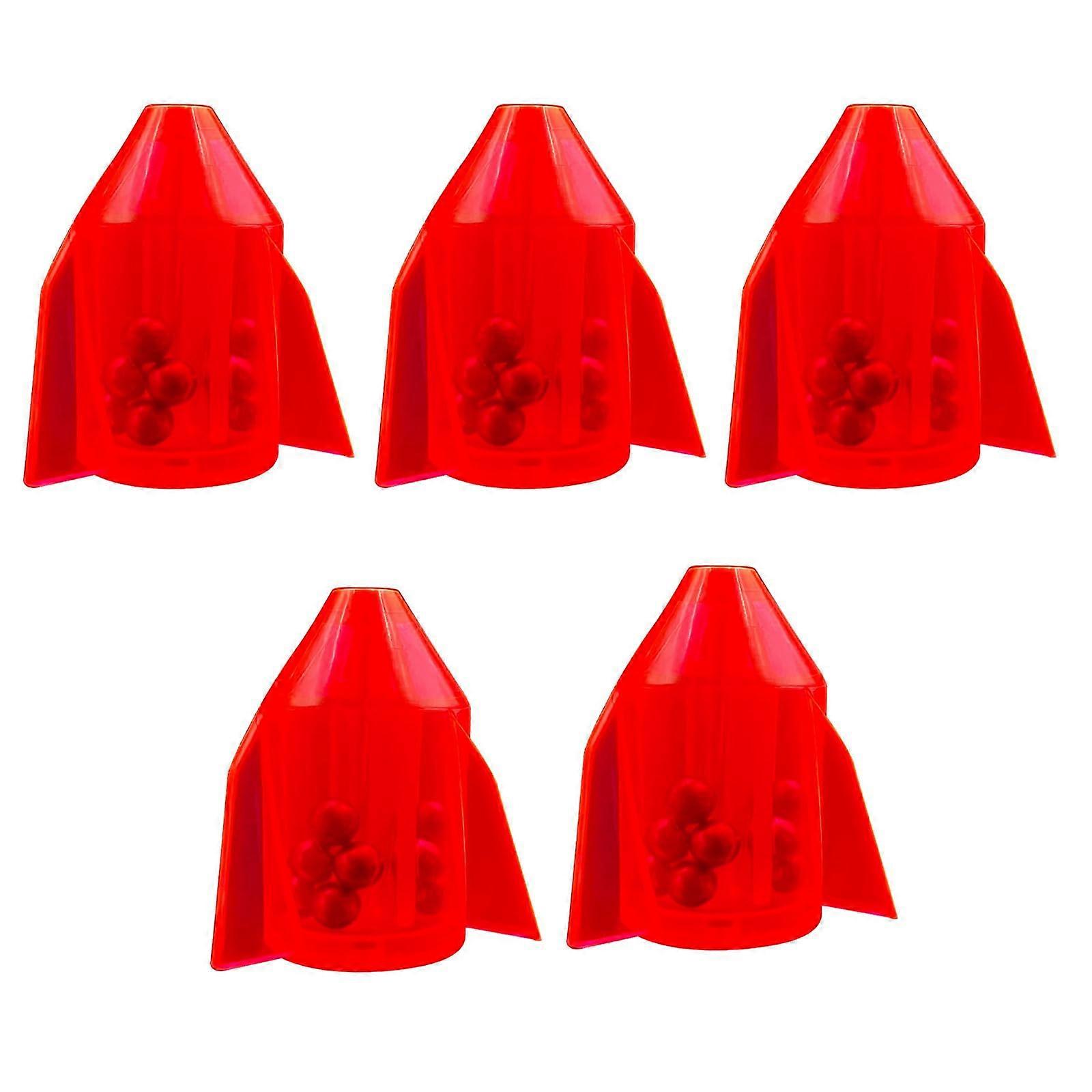 5Pcs Fishing Lures with Line Rattles and Ringing Beads, Saltwater Freshwater Corrosion Resistant