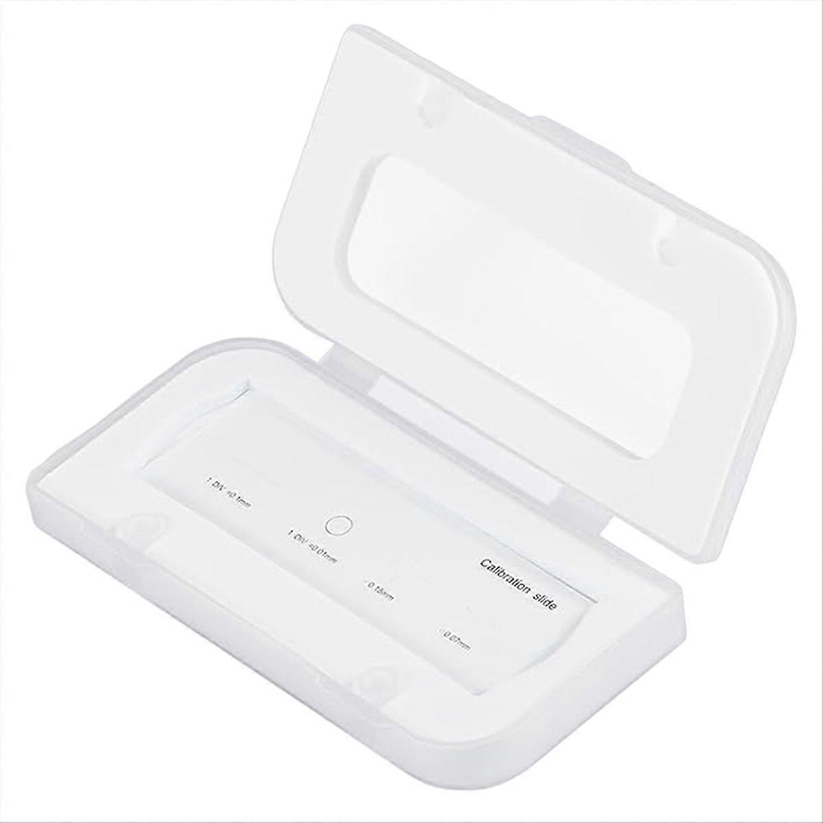 0.01mm Microscope Calibration Slide Ruler -Stage Microscope Reticle Calibration Camera Ruler