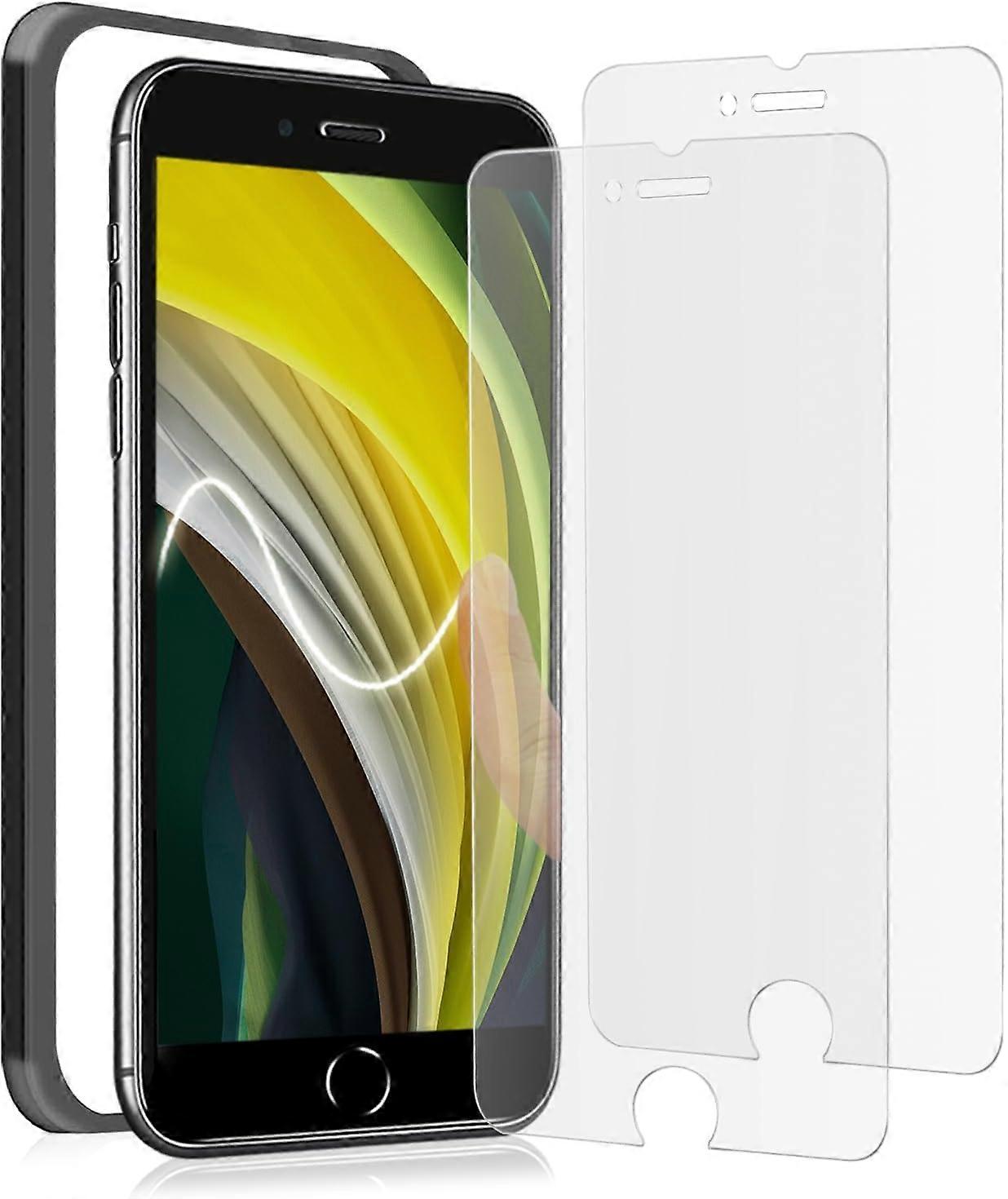 Screen Protector for iPhone SE 3 and SE 2 9H Tempered Glass Full Coverage Anti Fingerprint Easy Install