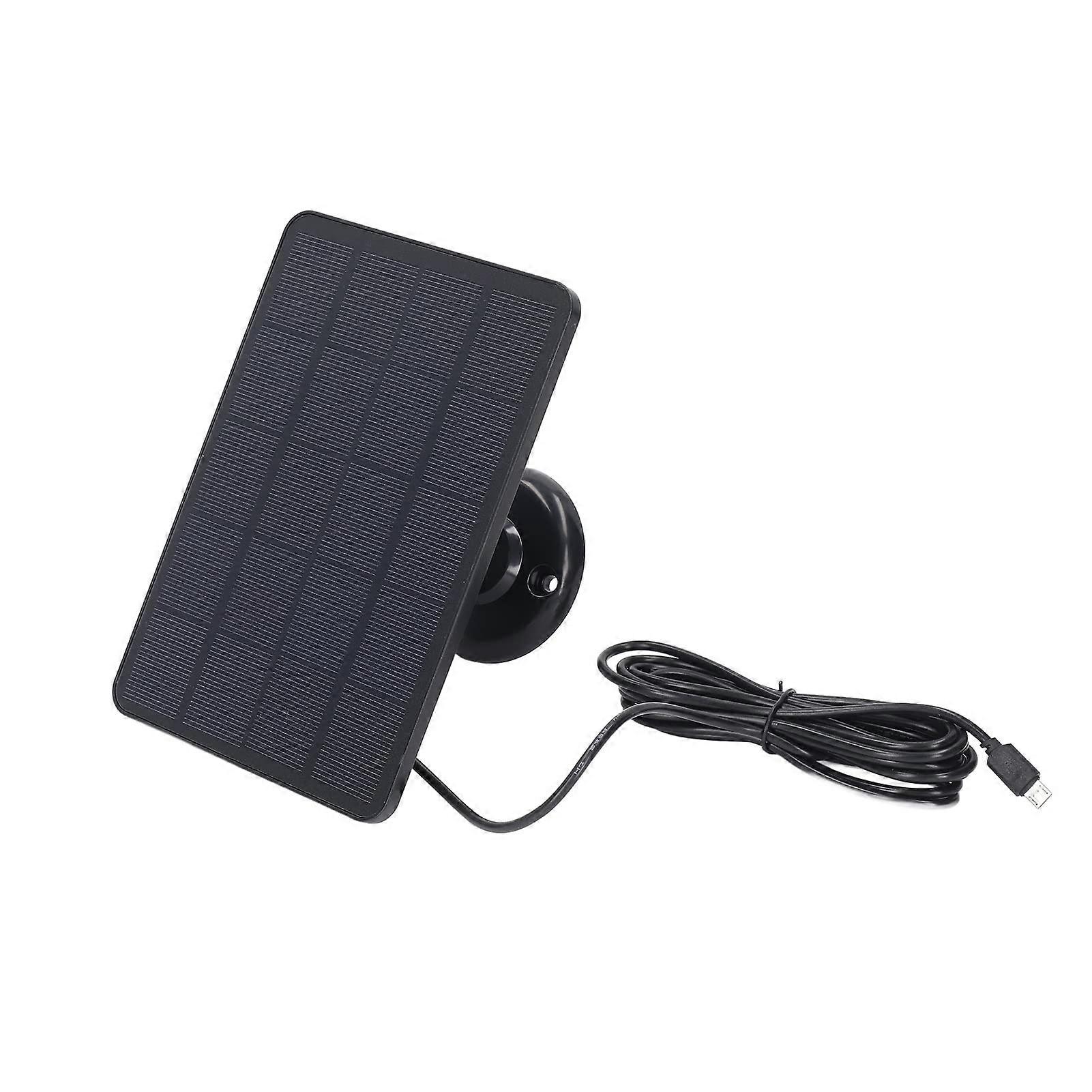4W Solar Panel Charger with USB Port for Security Camera and Outdoor Small Devices