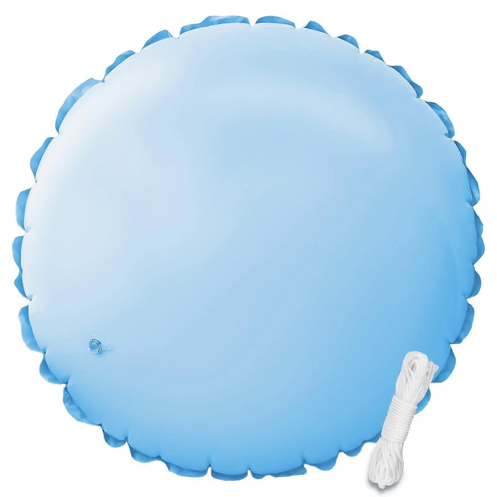 4x4 Ft Pool Pillow for Winterizing Above Ground Pools, ColdResistant PVC with 48 Ft Rope