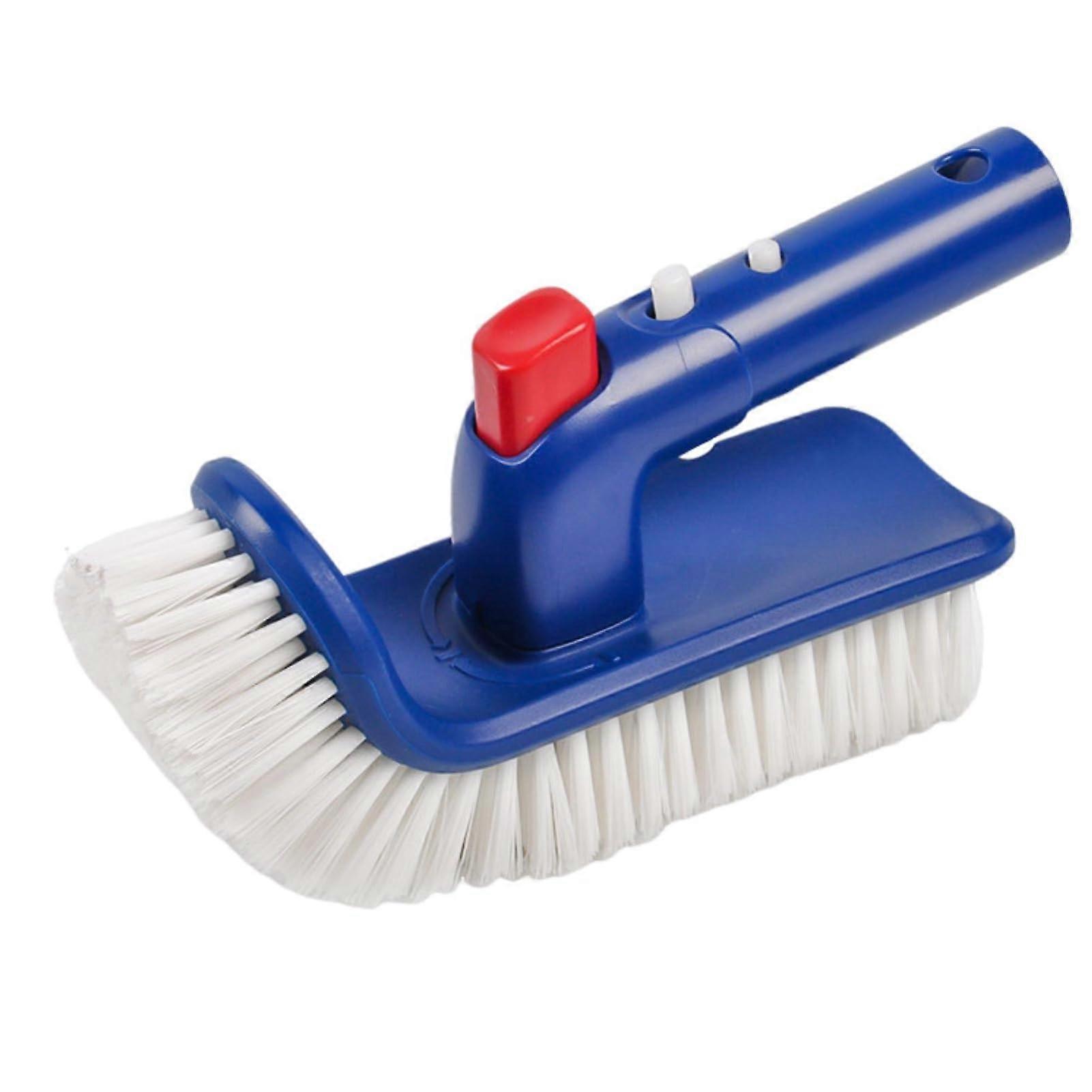 Swimming Pool Brush Head with Curved Corner Bristles for Easy Pool Cleaning, Single Unit