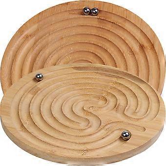 Early Educational Maze Toy for Playing 2Pcs Balance Rolling Bead Game