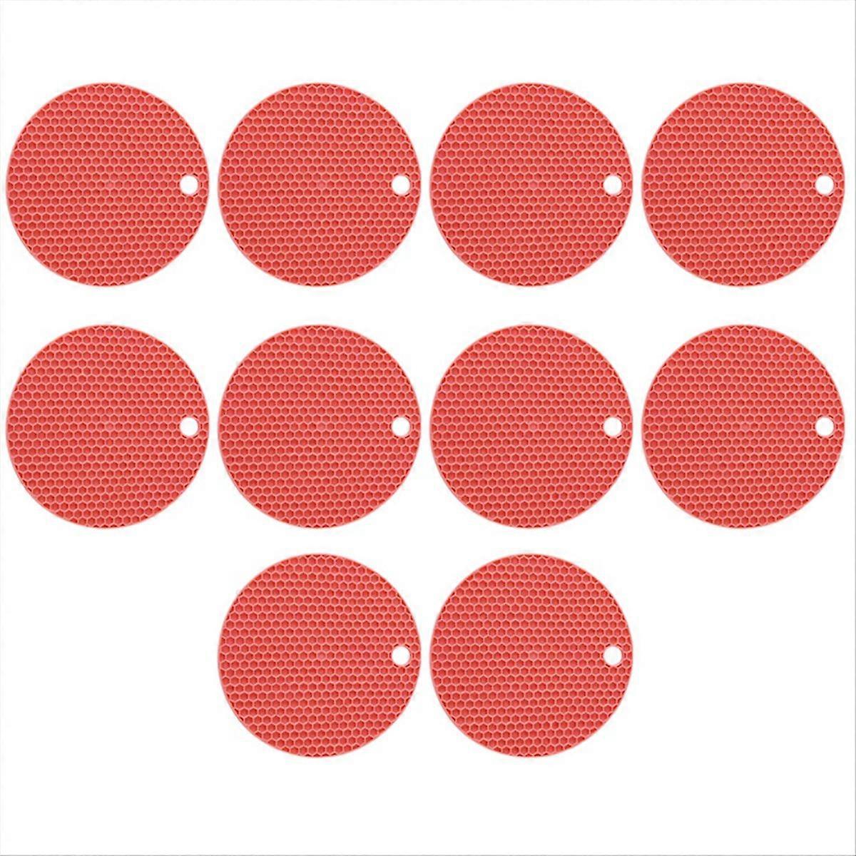 Round Heat- Silicone Mat Coffee Cup Mat Kitchen Accessorie C