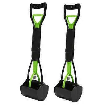 Large Pooper Scooper for Dog-Long Handle Pet Waste Pick Up Jaw Scooper