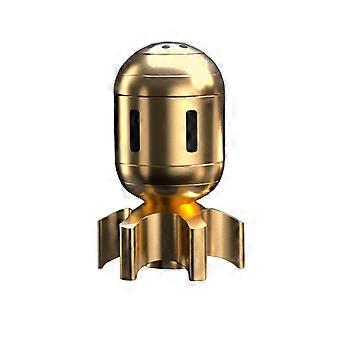 Messing Bomber Spinner 360 ° Roterende Bærbar Stress Relief Mini Metal Bomber Spinning Top Fidget Legetøj