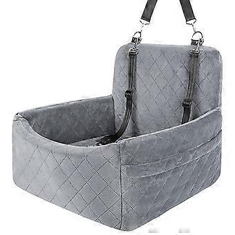 Tall Quality Dog Car Chair Highlighting Fast Recovery Filling for Relief and Durability  Gray