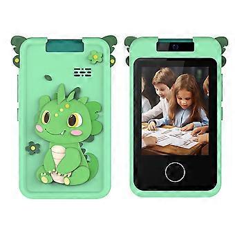 Kinder-Smartphone für 3- bis 8-Jährige, 2,8-Zoll-Touchscreen, Kamera, Puzzlespiele, MP3-Player, Pink, weiche Silikonhülle, kompatibel mit 32-GB-SD-Karten