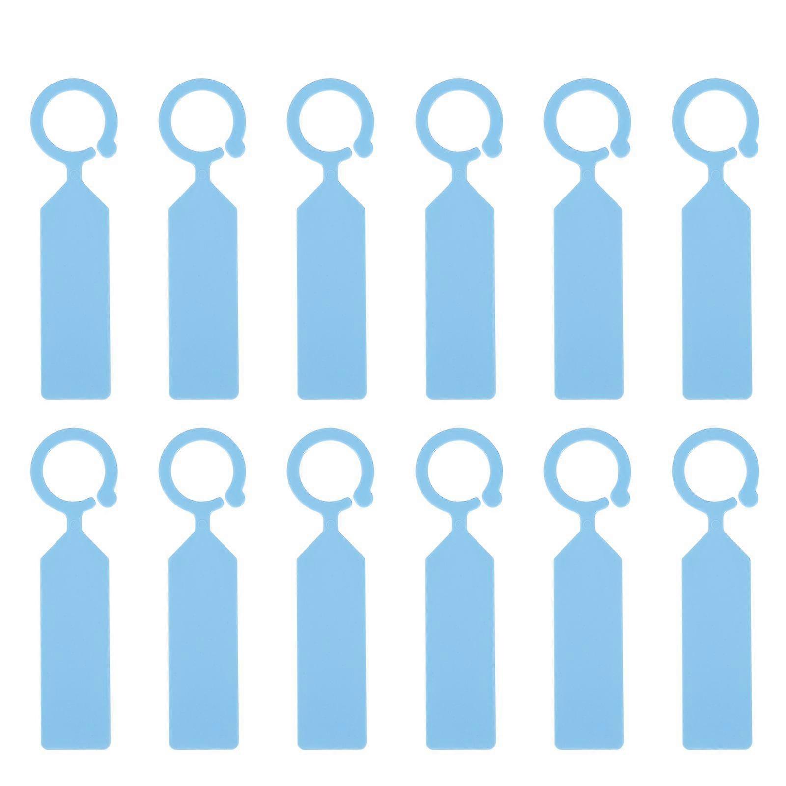 100pcs Ring Label Plastic Thick Waterproof Plant Mark Classification Color Cards Hanging Mark