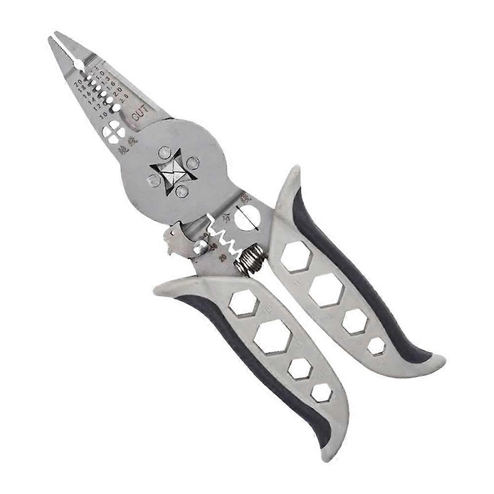 Multifunctional Electrician Pliers Separator Feature Adjustable Cable Cutter Automatic Winder Function Crimping Pliers Hand Tool