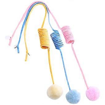 Balle en peluche à ventouse pour chat (lot de 12)