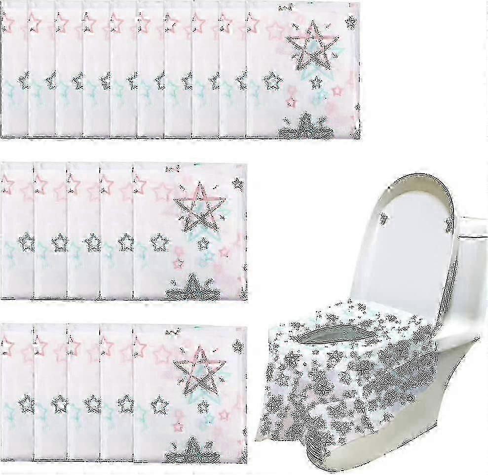 20-pack stora pottskyddsskydd engångs toalettsitsskydd vattentäta