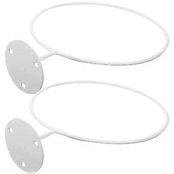 2 Pz Pallacanestro Stand Di Stoccaggio Calcio Display Rack Metallo Supporto Da Calcio Domestico Da Parete Rack Da Basket