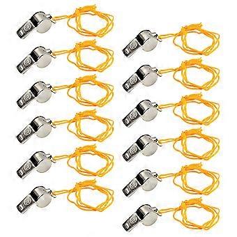 Metal Whistle Multi-Use Whistle for Outdoor Sports 12Pcs Collection