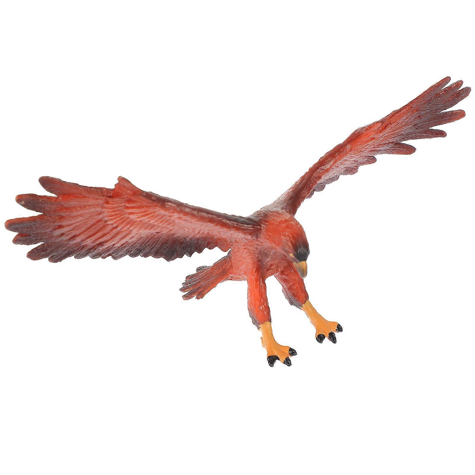 Plastic Eagle Model Simulation Figurine for Decor 3Pcs Decorative Statue