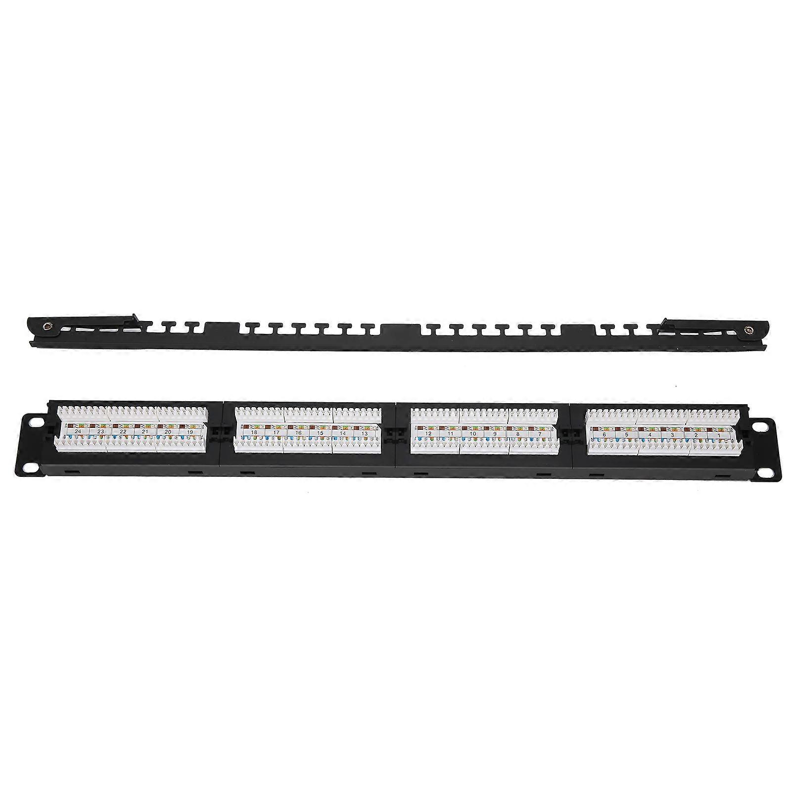 24 Port Patch Panel Engineering UTP Network Distribution Frame Cat 6 Unshielded RJ45