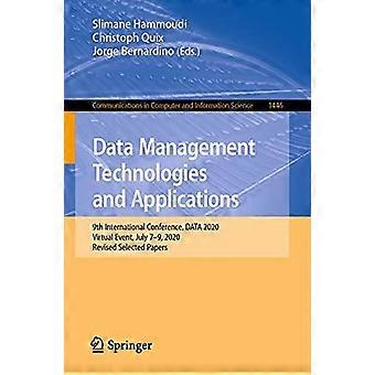 Data Management Technologies And Applications 9th International Conference Da - Springer Nature B.V - Paperback - en Book
