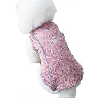 Koelvest voor honden voor buitenactiviteiten, met reflecterende strepen, ademende stof, geschikt voor de zomer, grote maat XS (lichtbruin).
