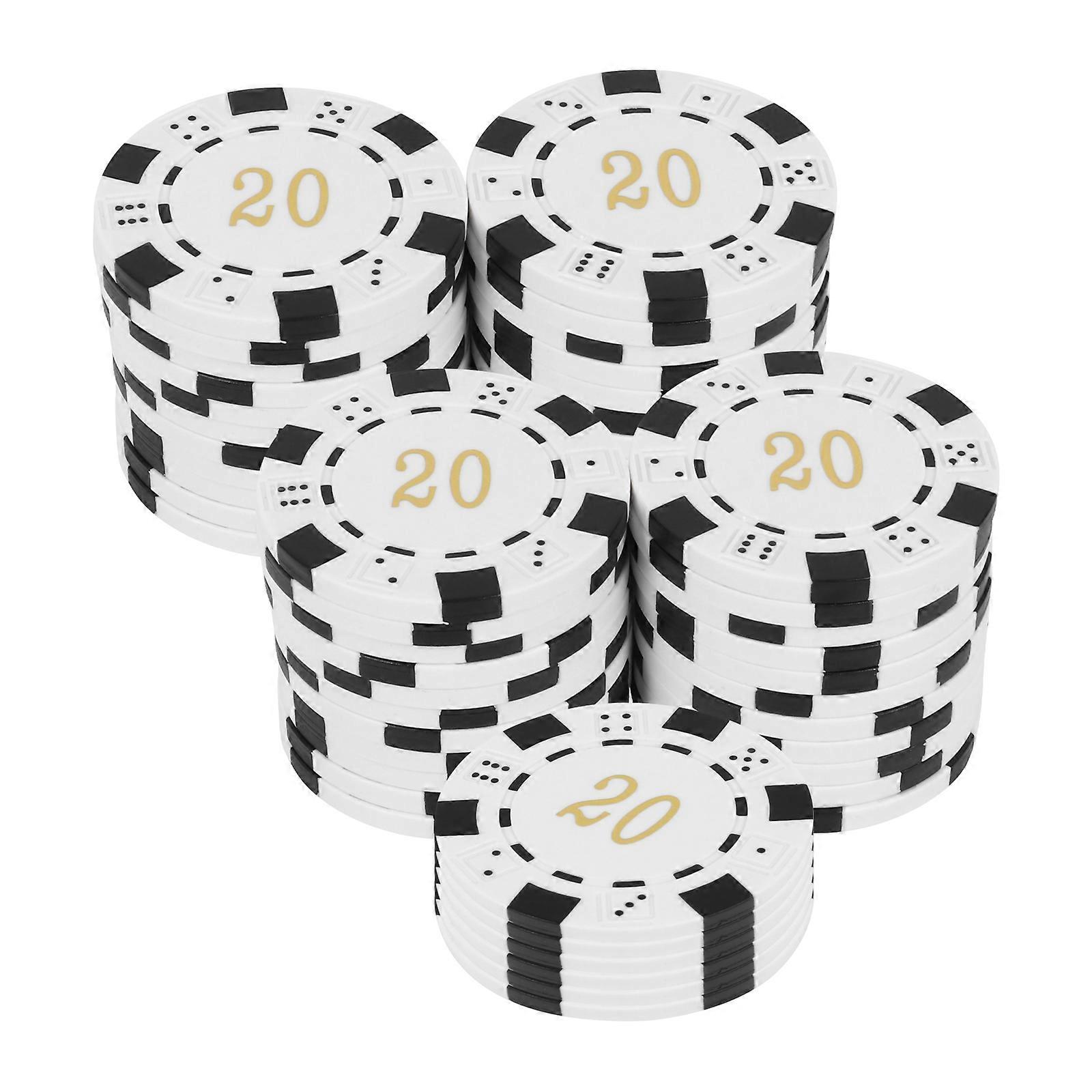 Digital Chips Counters for Counting Use 50Pcs Plastic Game Coins