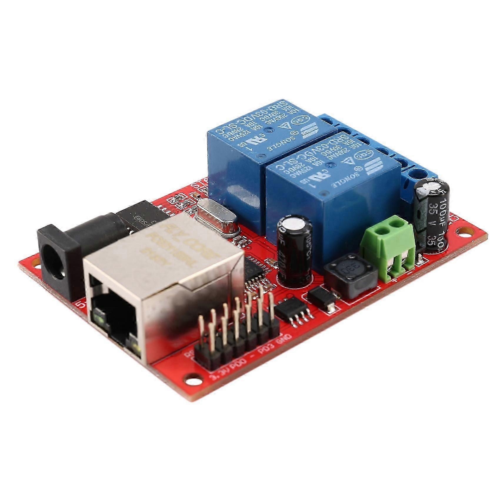 LAN Ethernet 2-way Relay Board Delay Switch TCP/UDP Controller Module WEB server DL