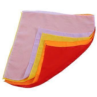 Magician Trick Dance Music Scarf for Decoration 4Pcs Colorful Scarves