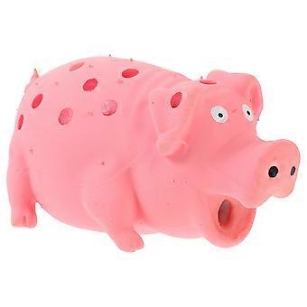 Cochon en latex couineur pour chiens, jouet à mâcher rose pour animaux de compagnie, 1 pièce