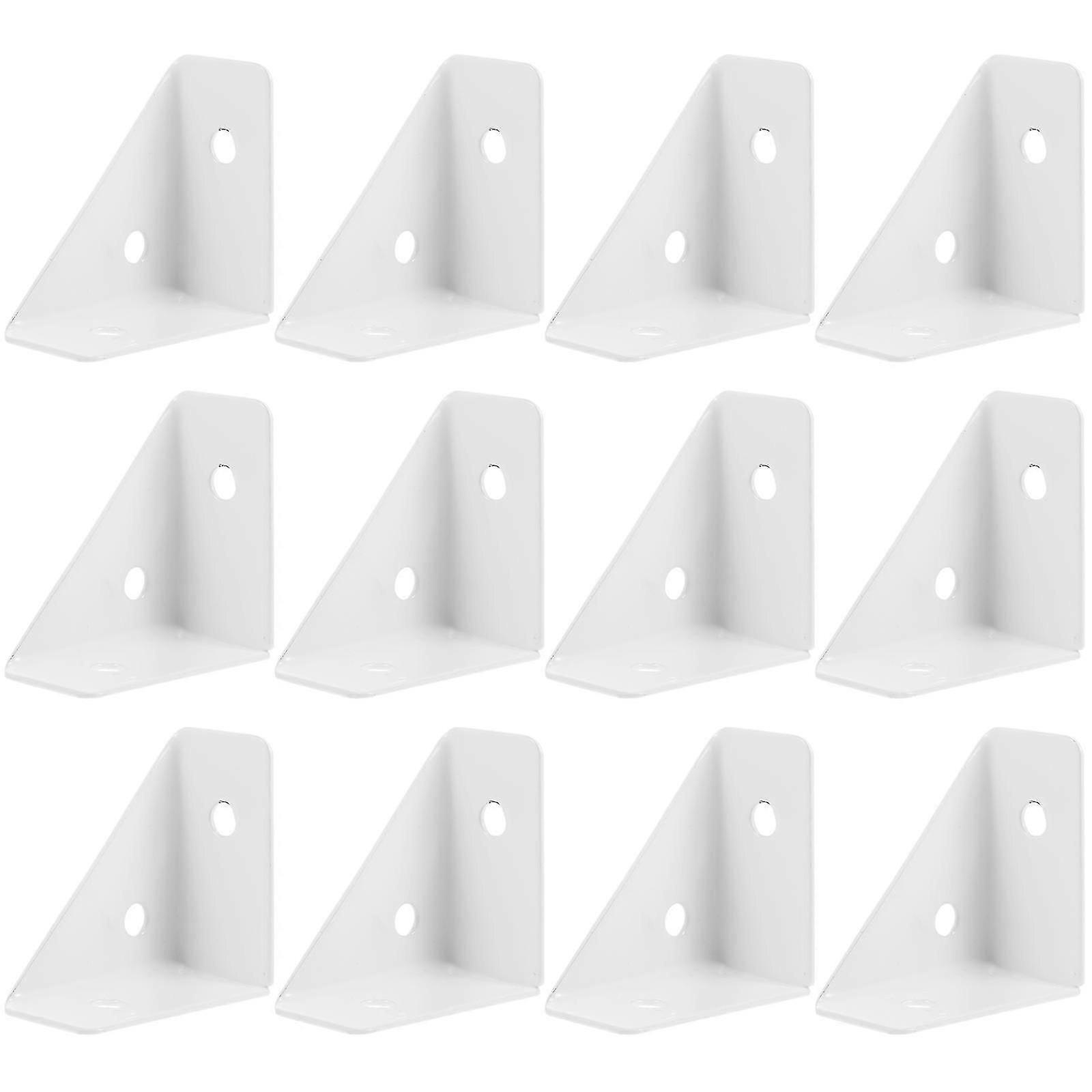 12pcs Corner Brace Table Corner Bracket Cabinet Fastener Triangle Table Corner Brace