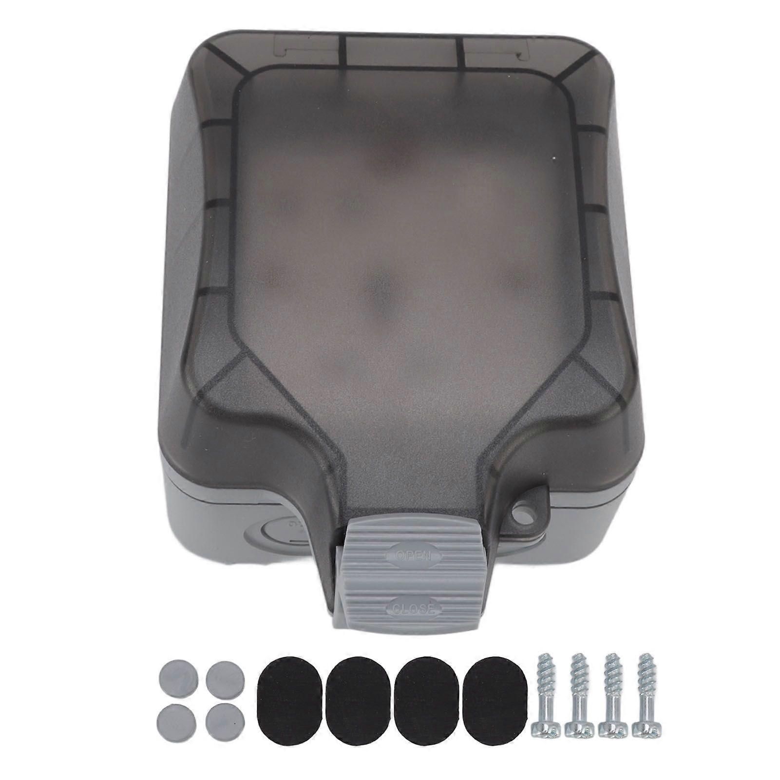 13A 16A IP66 Outdoor Waterproof Switch  Socket Box Surface Mounted Splashproof Dustproof Charging Socket