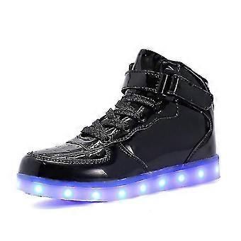 Kids Shoes Boys Led Light Up Shoes Childrens Sports Running Shoes 1600 26-27