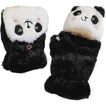 Women's Winter Soft Knitted Fleece Lined Gloves, Windproof Warm Thickened Mittens, 2 Pairs for Outdoor Christmas Gift