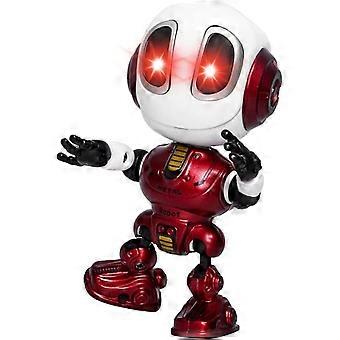 Listening Speaking Alive Robot Kids from 3 to 5 Years Old with Flashing Eyes, Small Fun Lovely Metal Robot Toys with Voice for Kids 5-7 Christmas Birt