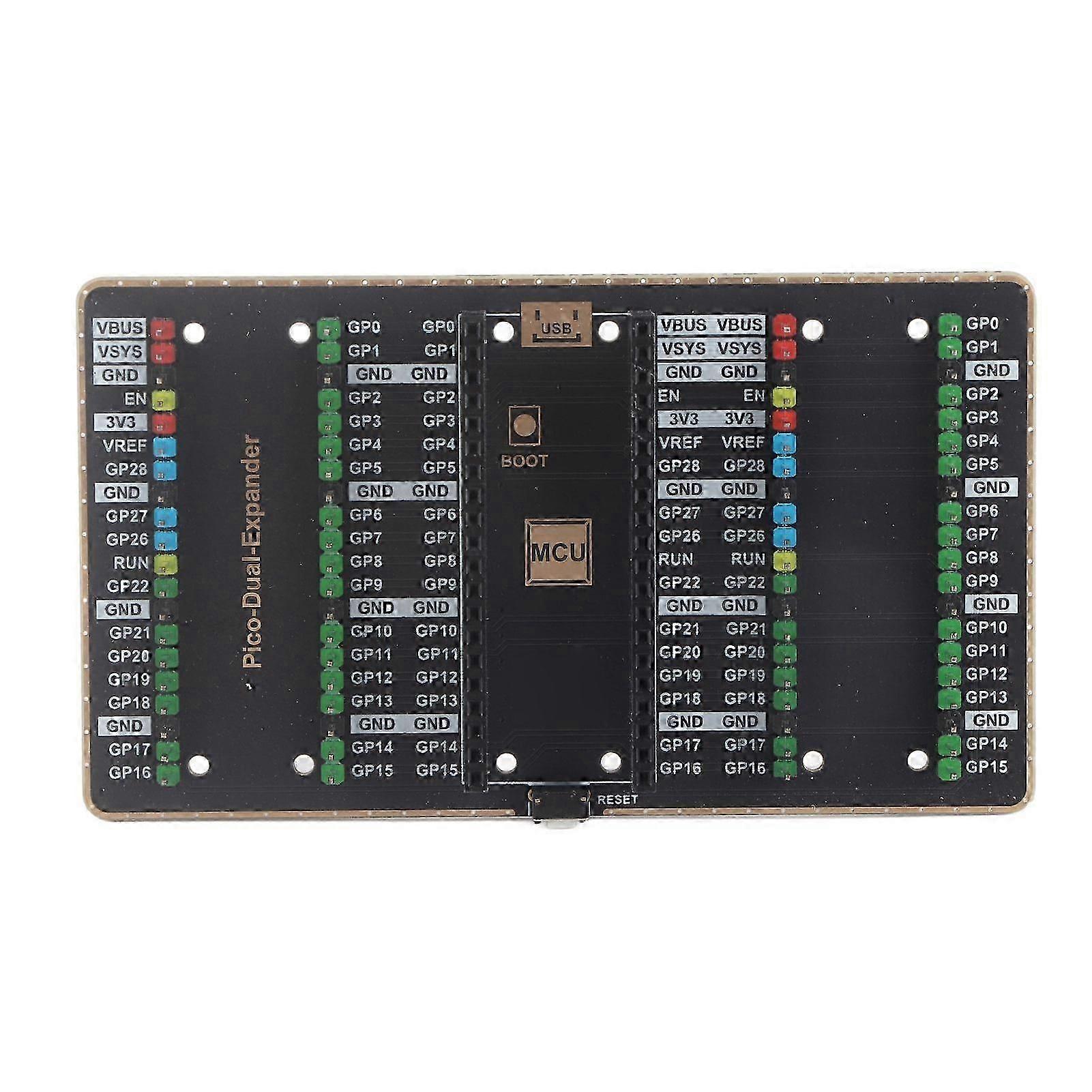External Expansion Board Dual Expander for Raspberry Pi Pico Interface Development Module,L