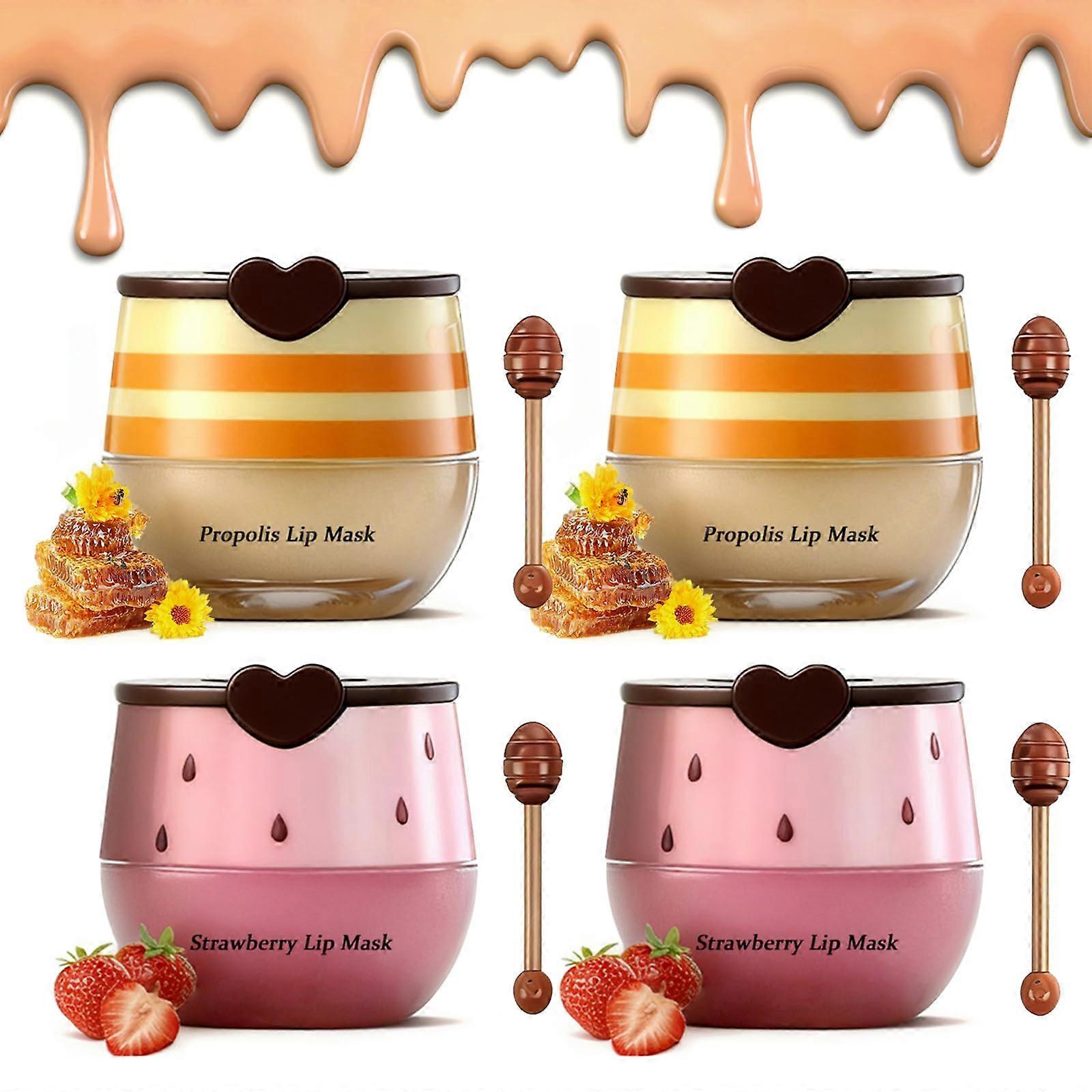 Lip Balm Set, Deep Hydration, Travel-Friendly Compact Pots
