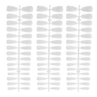 300pcs Clear Fake Nails Breathable Full Cover Frosted Beautiful False Nail Tips for Salons DIY Nail Art-cr