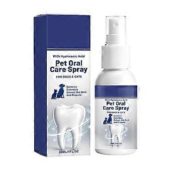 Pet Oral Care Spray with Natural Extracts for Fresh Breath and Gentle Daily Cleaning, 30ml Bottle