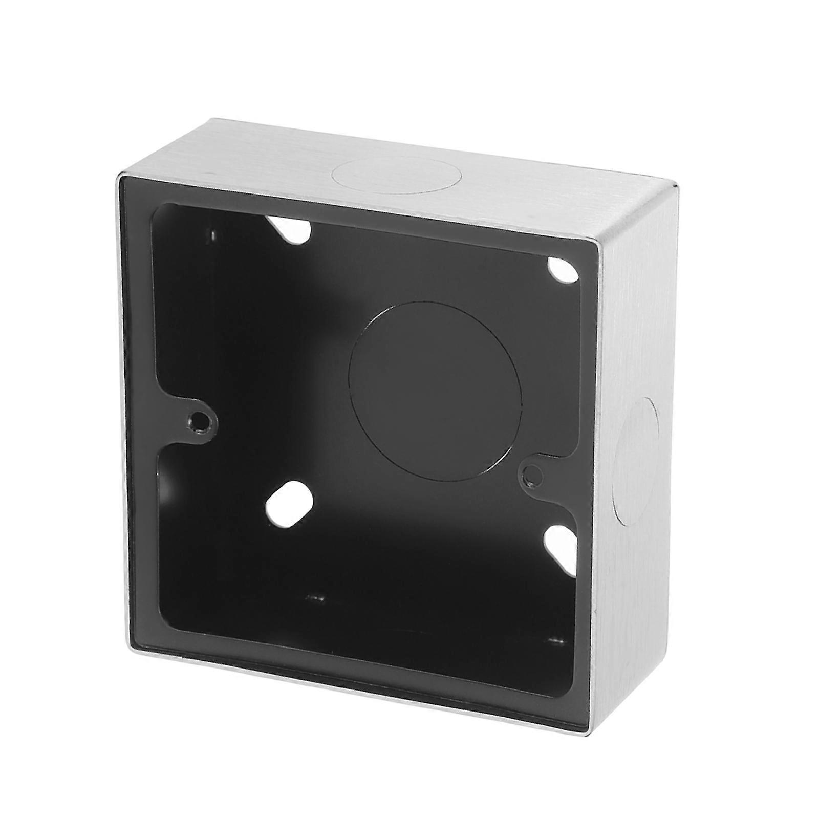 Stainless Steel 86 Type Wall Switch Socket Box Multi-Function Flush Mount Electrical Outlet Dustproof Junction Connector