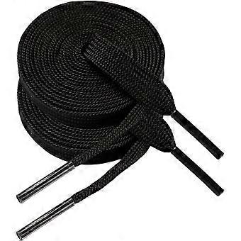 2 Paar Schnürsenkel für Turnschuhe, 8 mm breit, flach, für Kinder und Erwachsene, sportlich