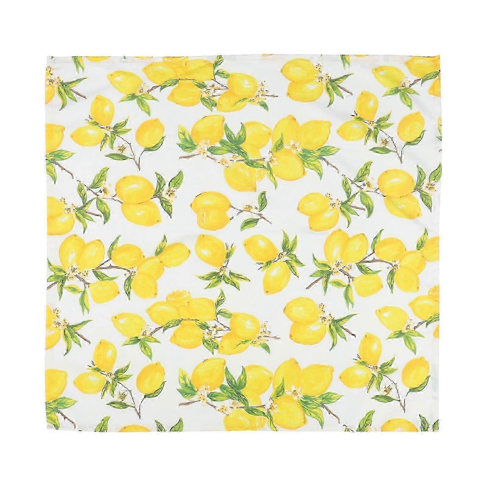 Lovely Lemon Pattern Tablecloth Creative Digital Printed Decorative Table Cloth