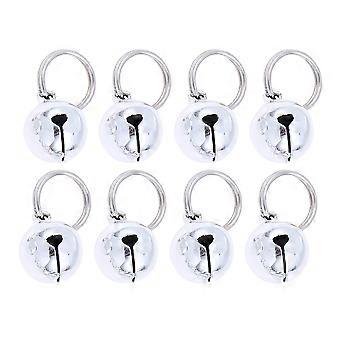 Pet Bells Metal Hanging Bells for Decoration 10Pcs Silver Accessories for Pets