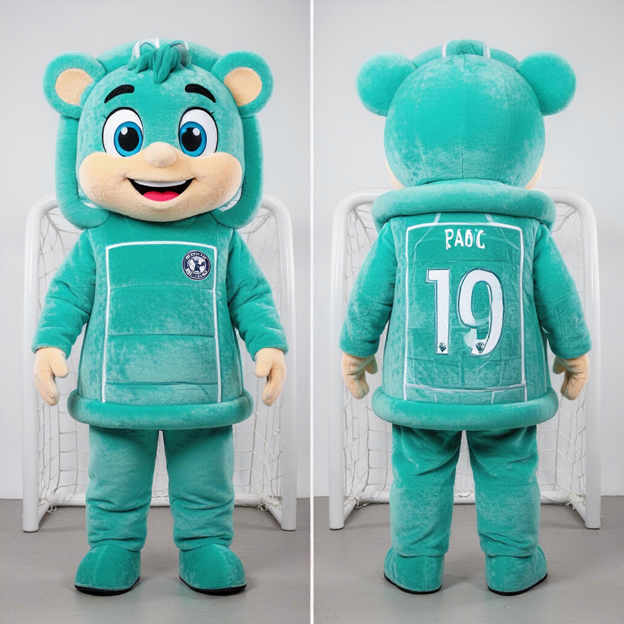 MASTICOT Turquoise Padded Soccer Goal Mascot