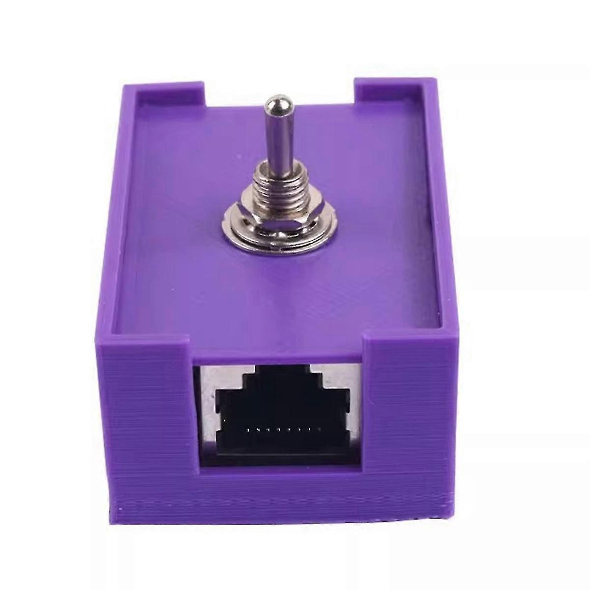 Network RJ45 LAN CAT5/CAT6 Twisted Pair Control Switch Toggle Switch Network Cable Switch jing