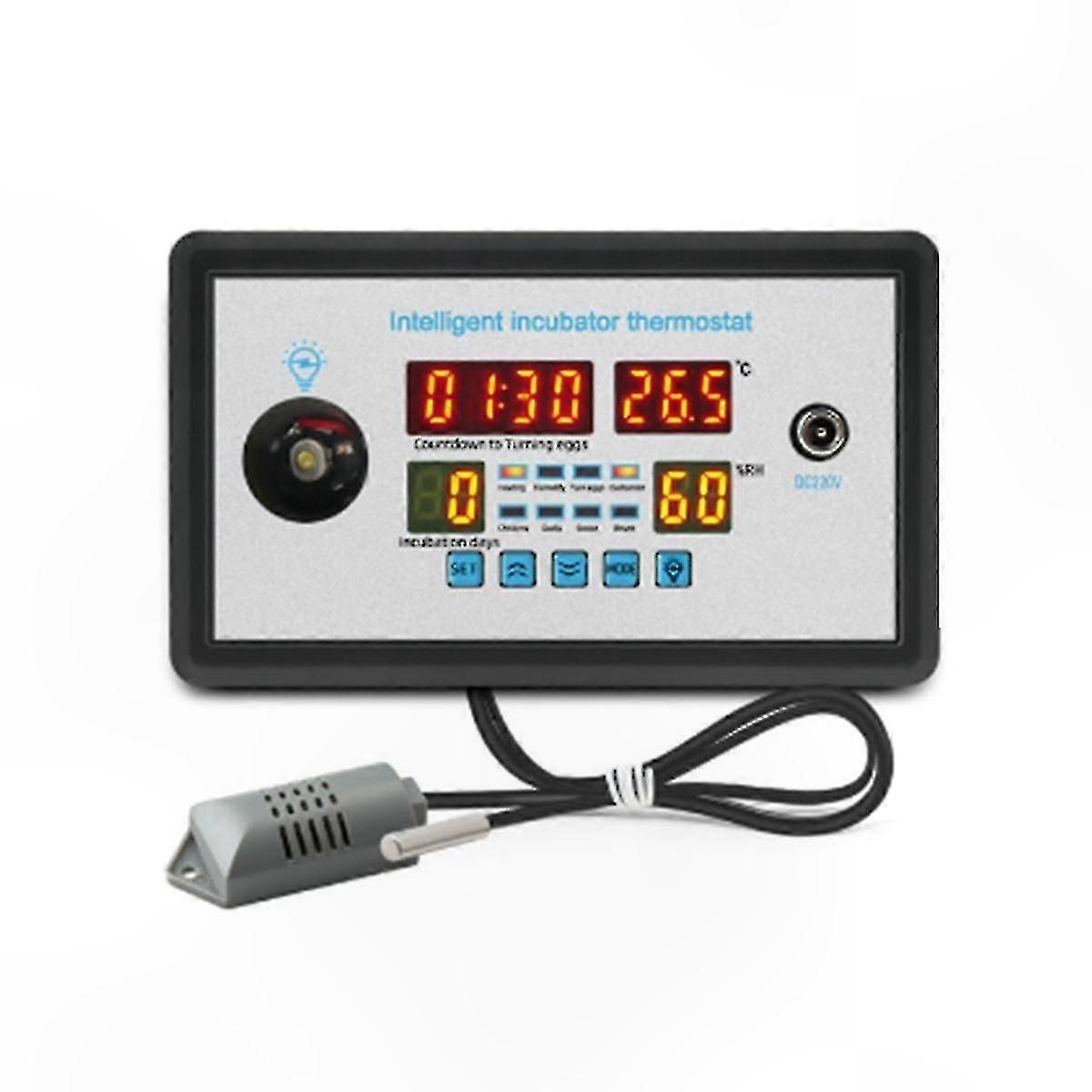 Digital Thermostat for Temperature and Humidity Control with Automatic Egg Turning Functionality 220V